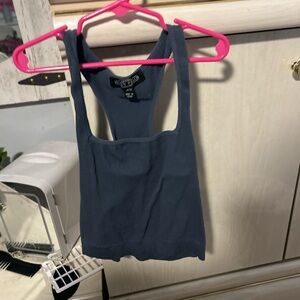 Navy Blue Racerback Tank Top